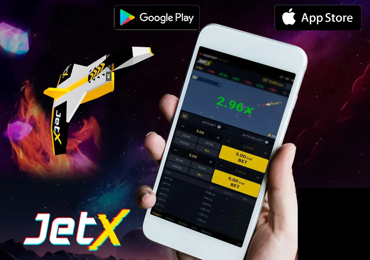 App JetX: Jogue por Dinheiro Real no Celular