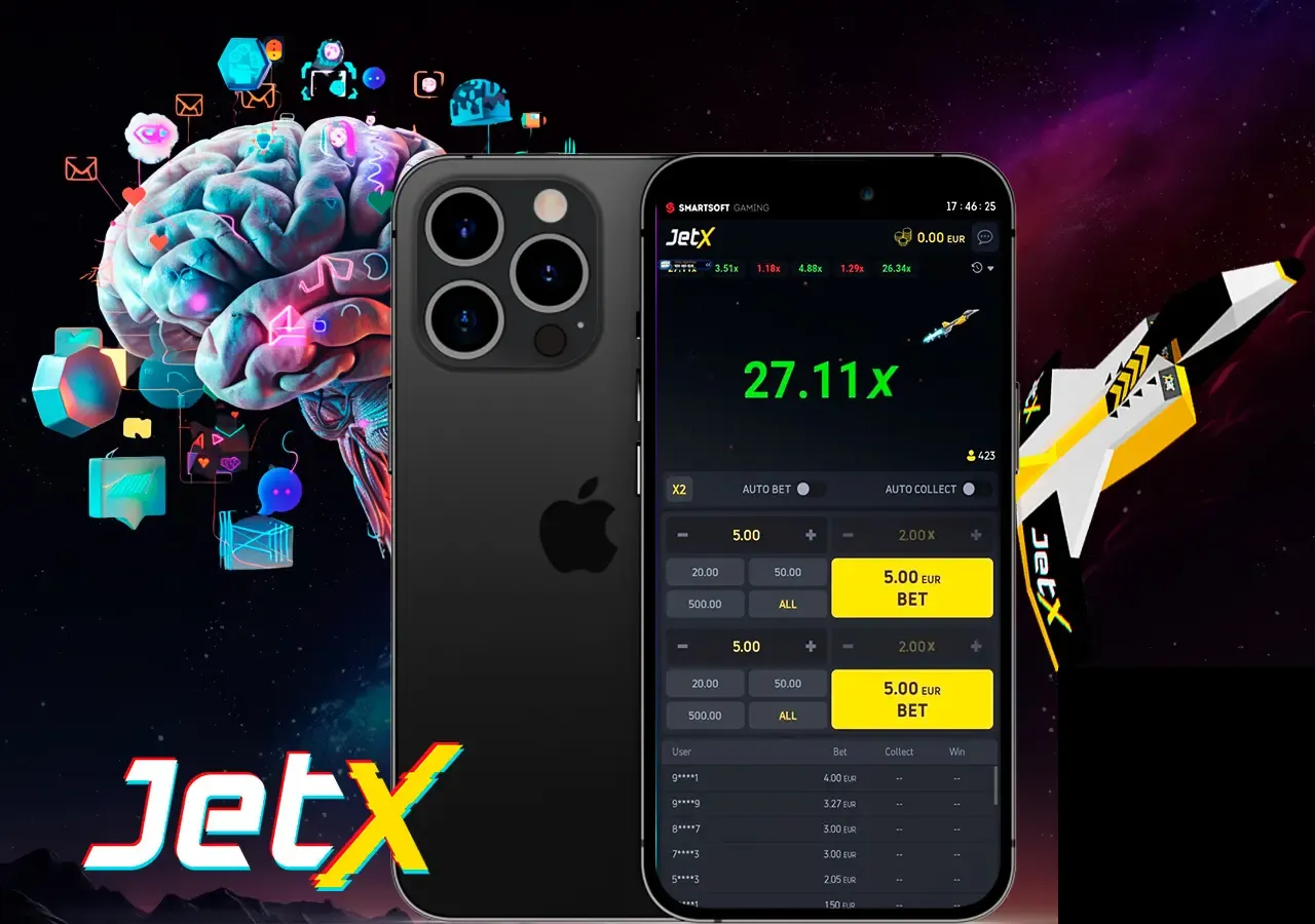 App JetX: Jogue por Dinheiro Real no Celular